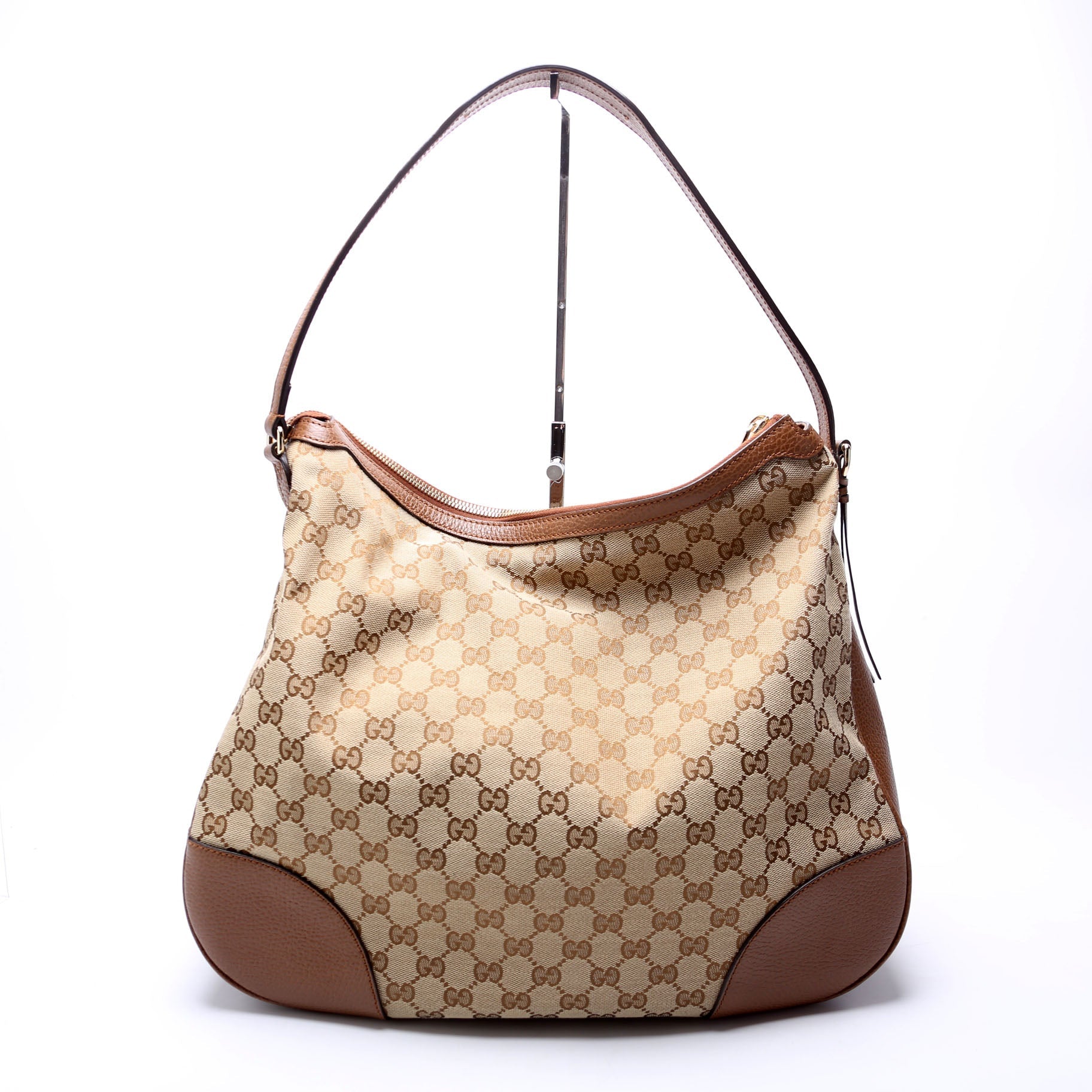 Gucci 449244 GG Canvas Bree Hobo Bag