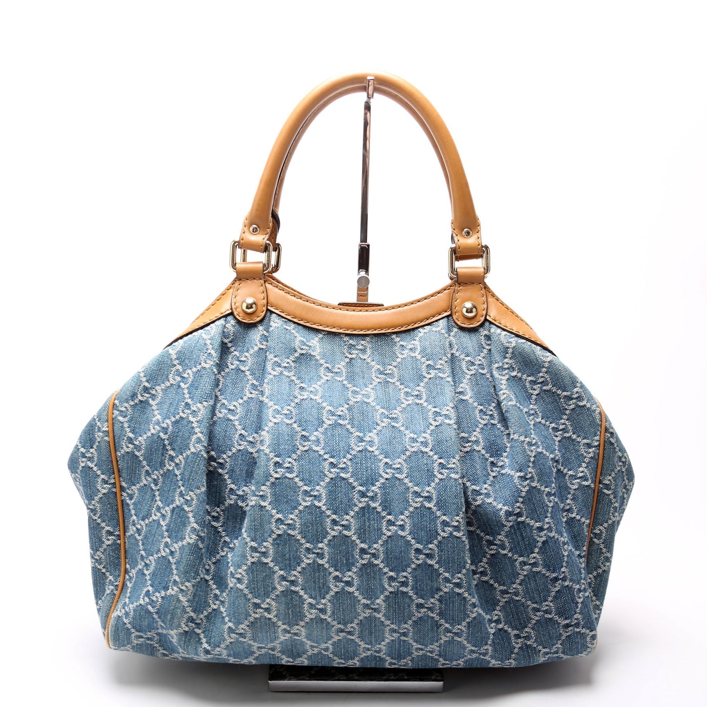 Gucci 211944 Sukey GG Denim Medium Bag