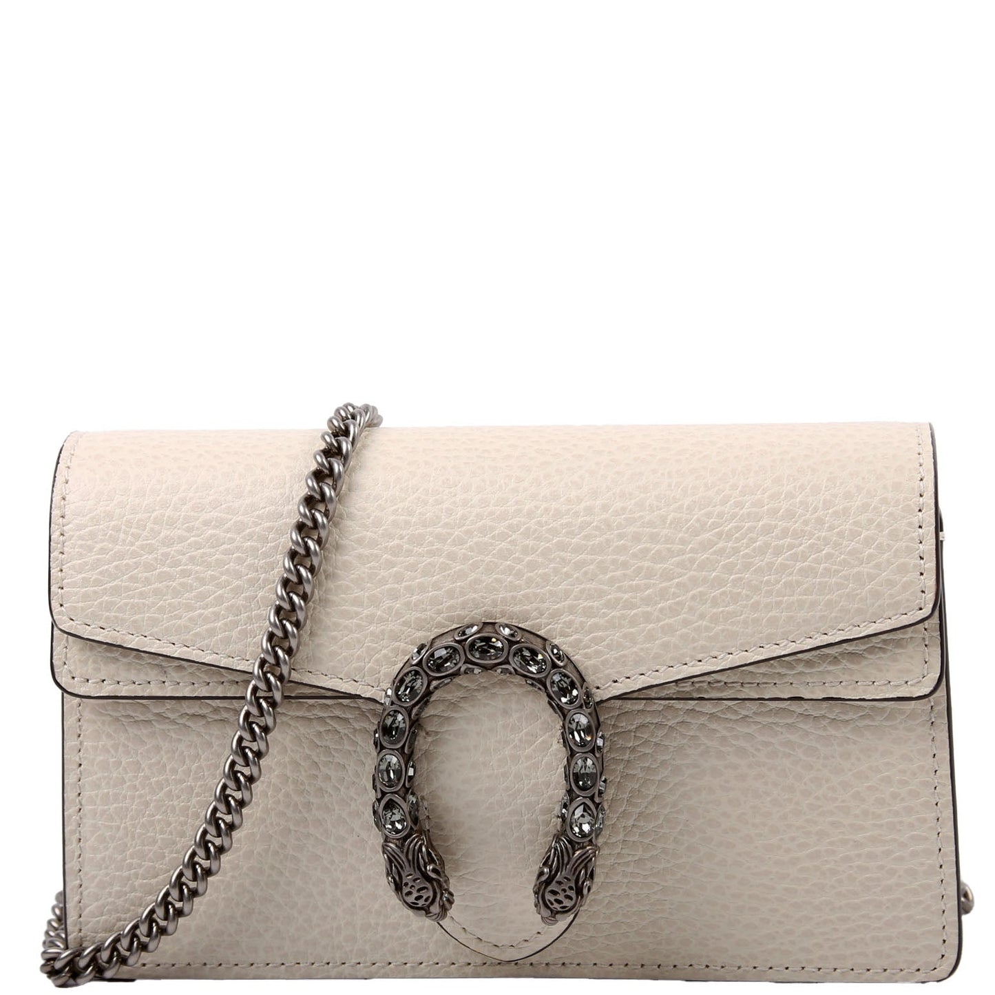 Gucci 476432 Dionysus Leather Super Mini White Bag