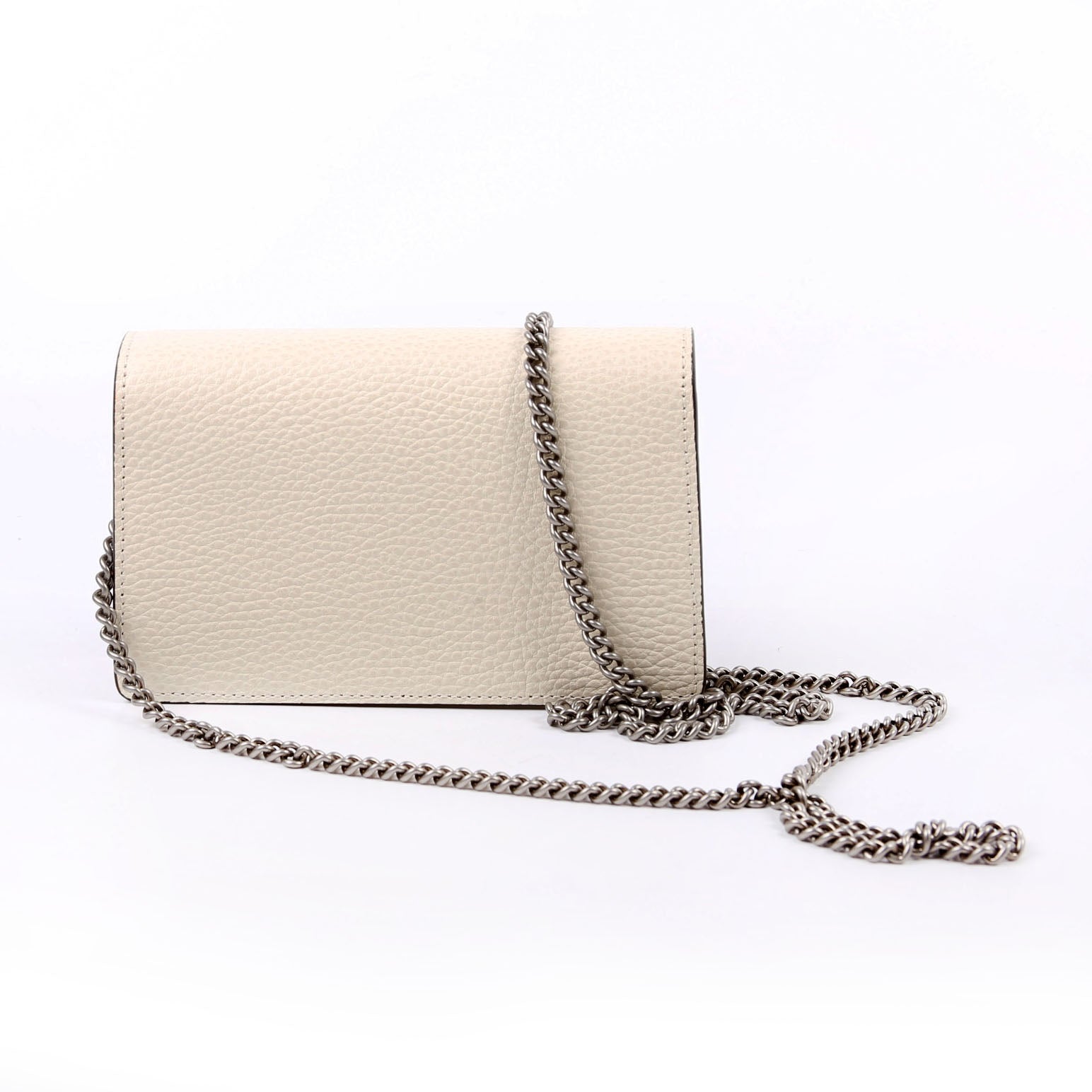 Gucci 476432 Dionysus Leather Super Mini White Bag