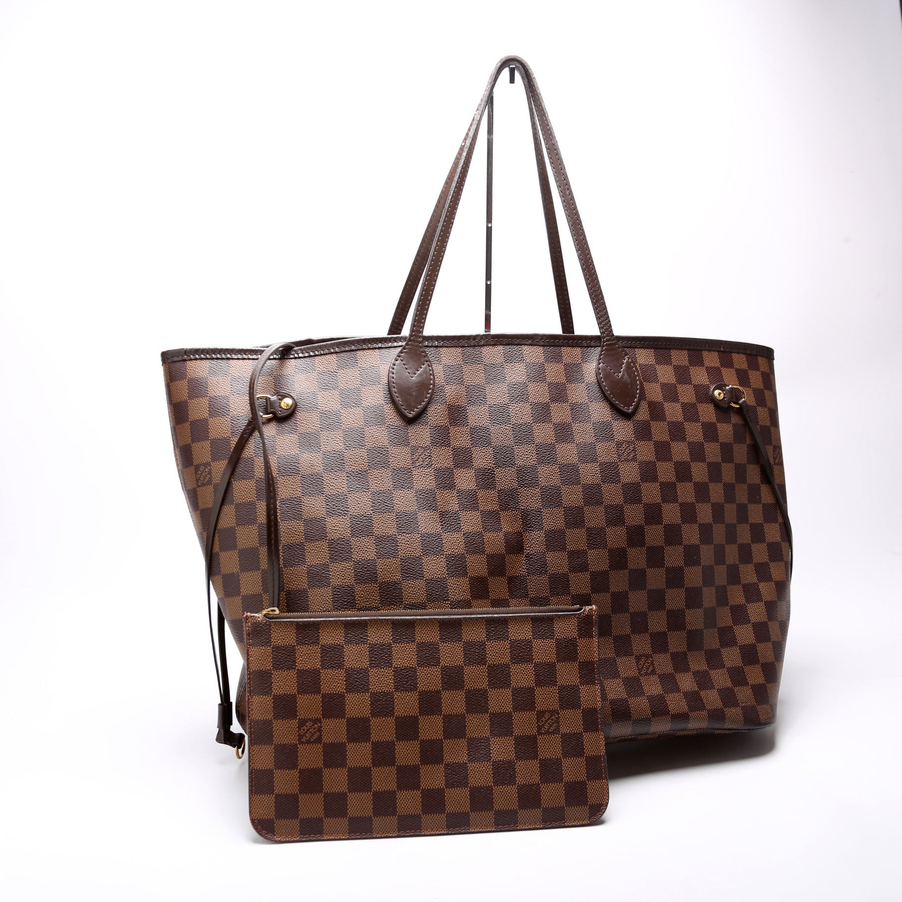 Louis Vuitton Neverfull With Wallet GM Damier Ebene