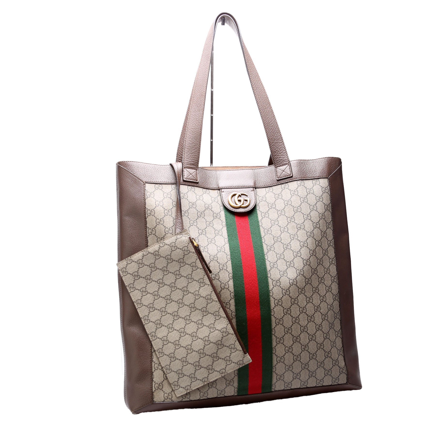 Gucci 519335 Ophidia Soft GG Supreme Large Tote Brown Bag