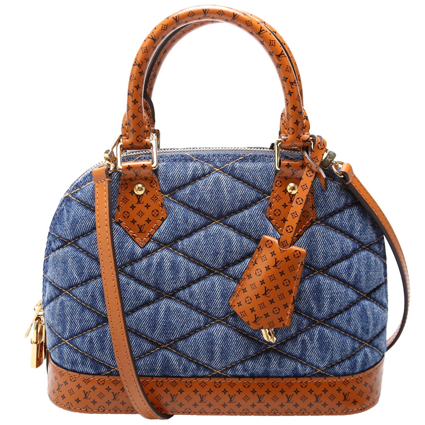 Louis Vuitton Alma BB Malletage Monogram Denim Blue/Brown