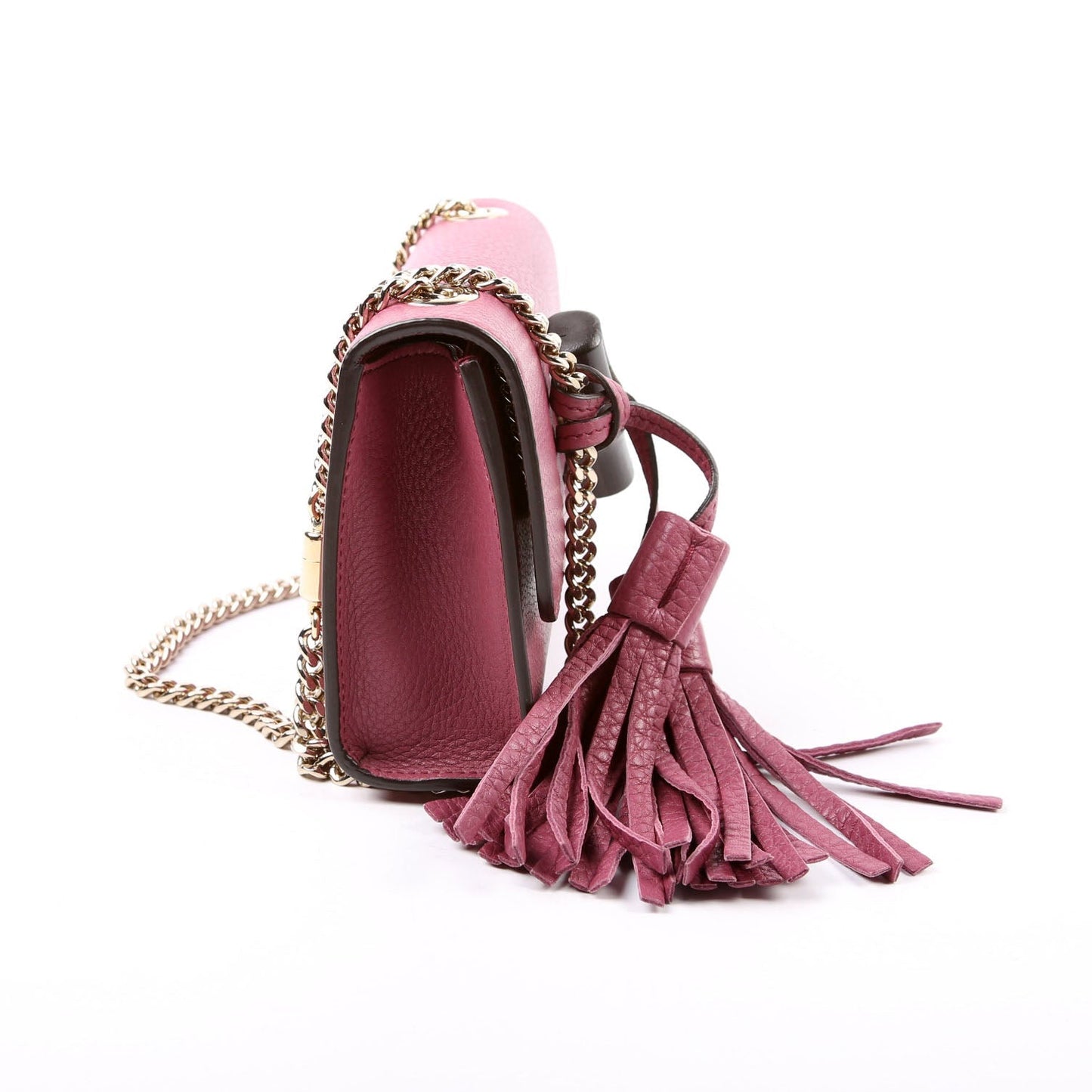 Gucci 387612 Miss Bamboo Tassel Chain Purple Bag