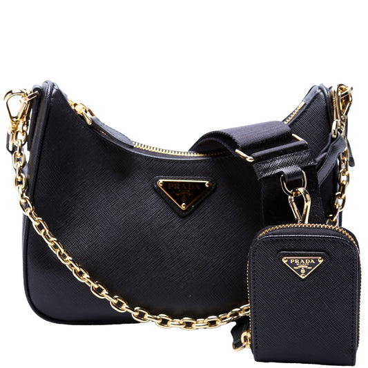 Prada Saffiano Re-Edition 2005 Black Bag