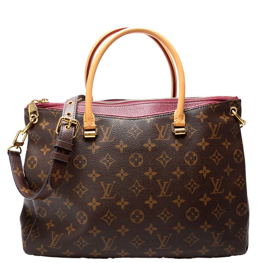 Louis Vuitton Pallas Tote Monogram Canvas Side