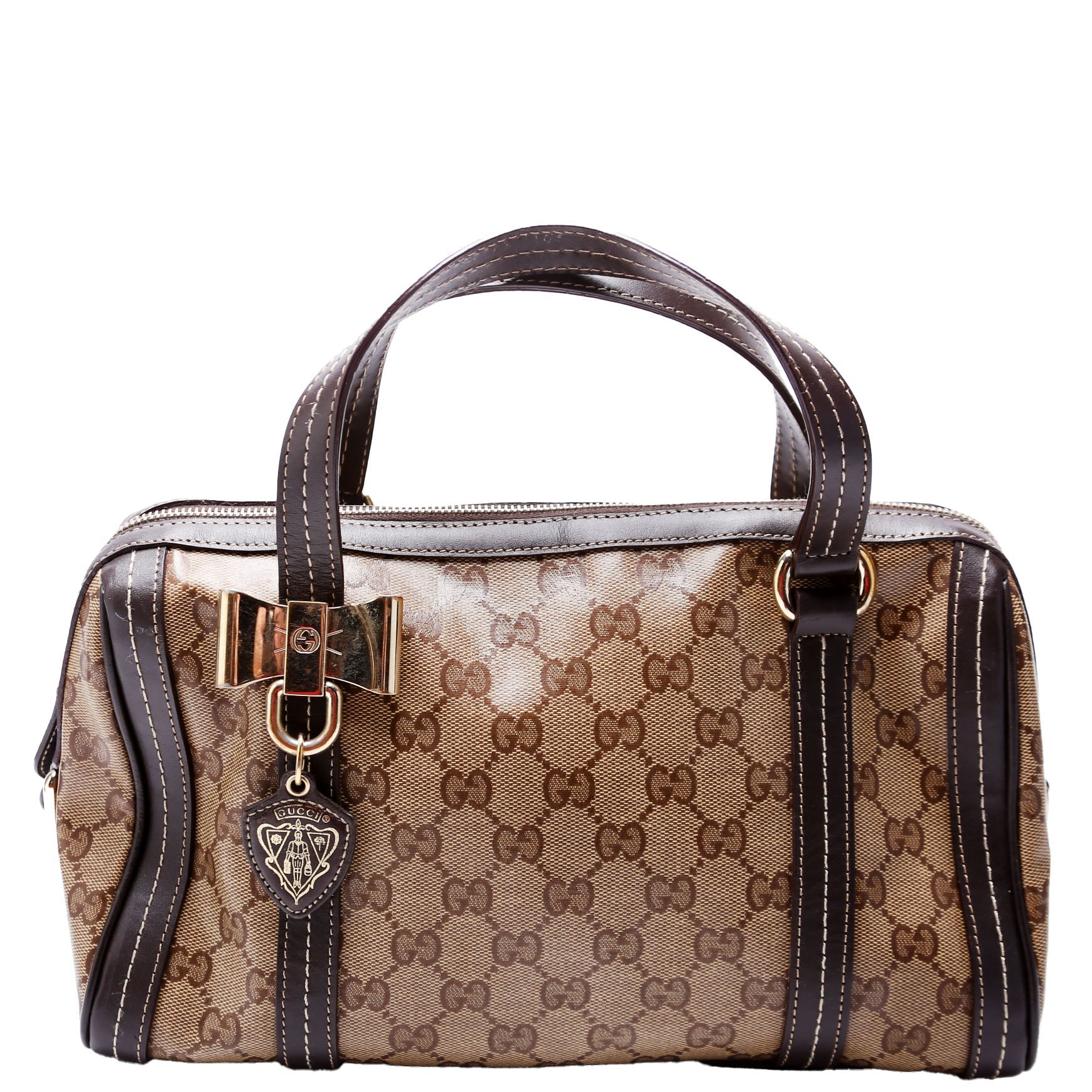 Gucci 181487 Duchessa Crystal Medium Boston Bag