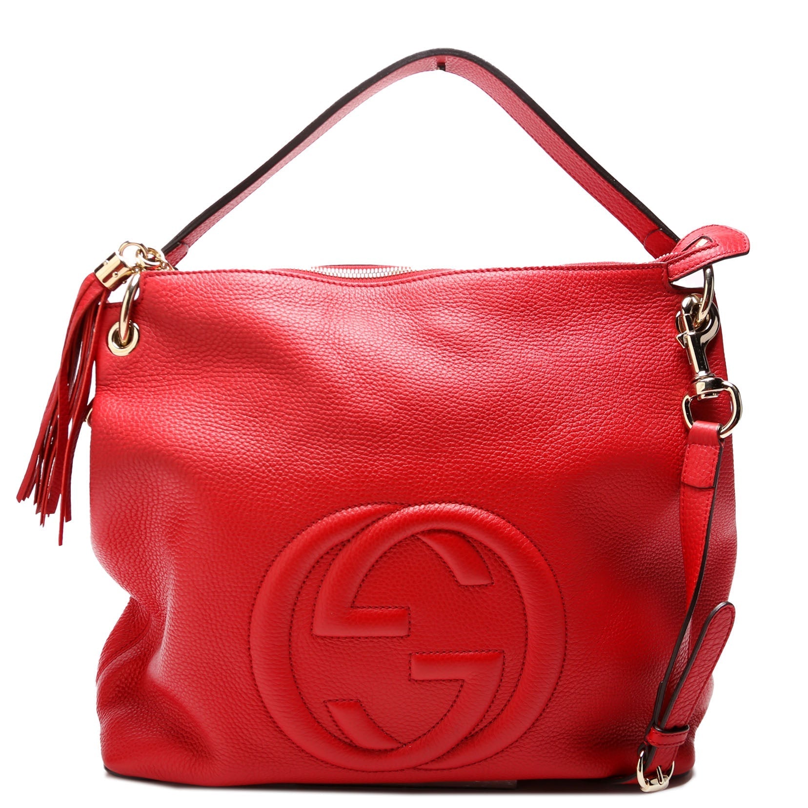 Gucci 408825 Soho Shoulder Red Bag