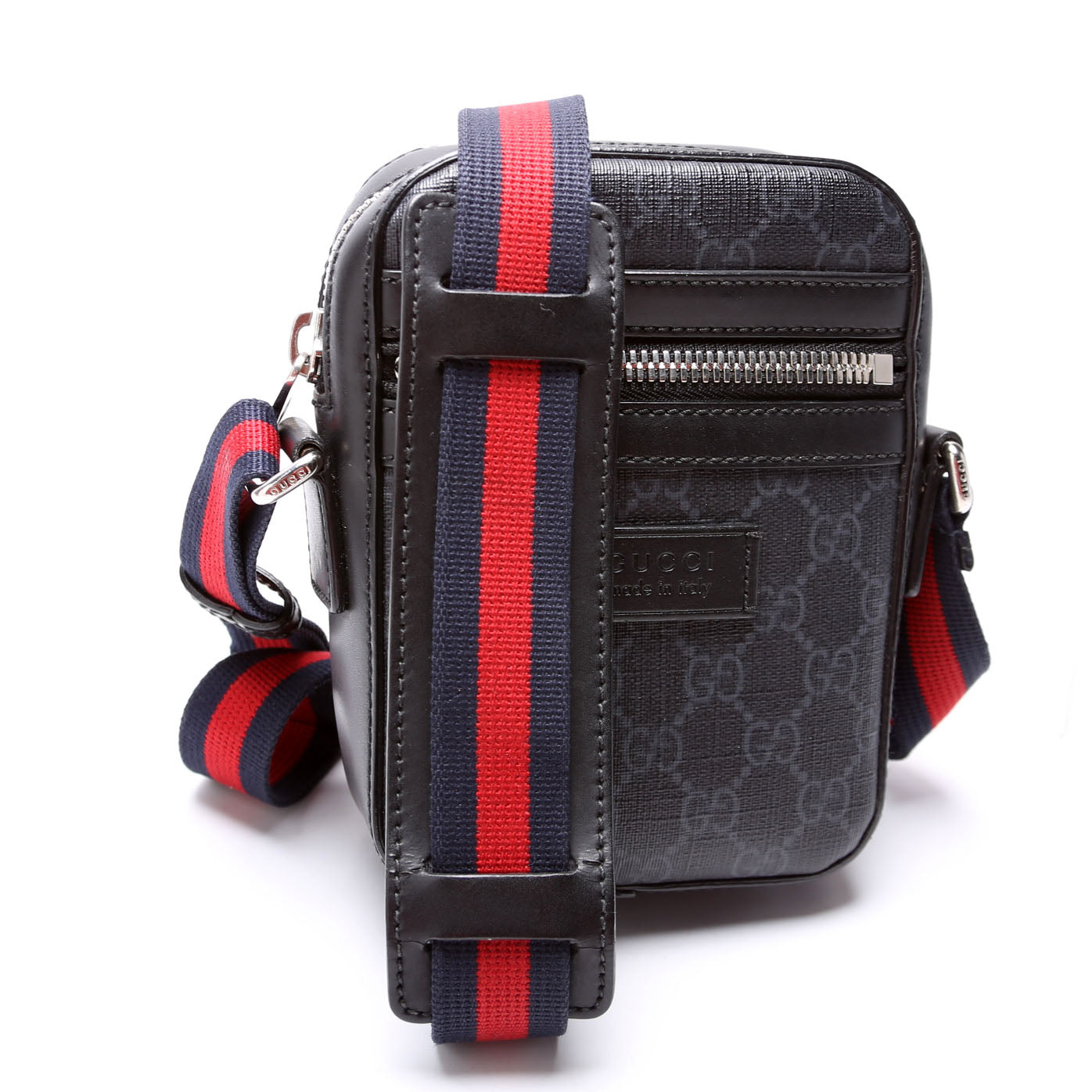 Gucci 598103 GG Supreme Messenger Black Bag