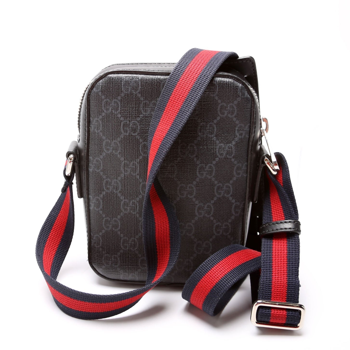 Gucci 598103 GG Supreme Messenger Black Bag