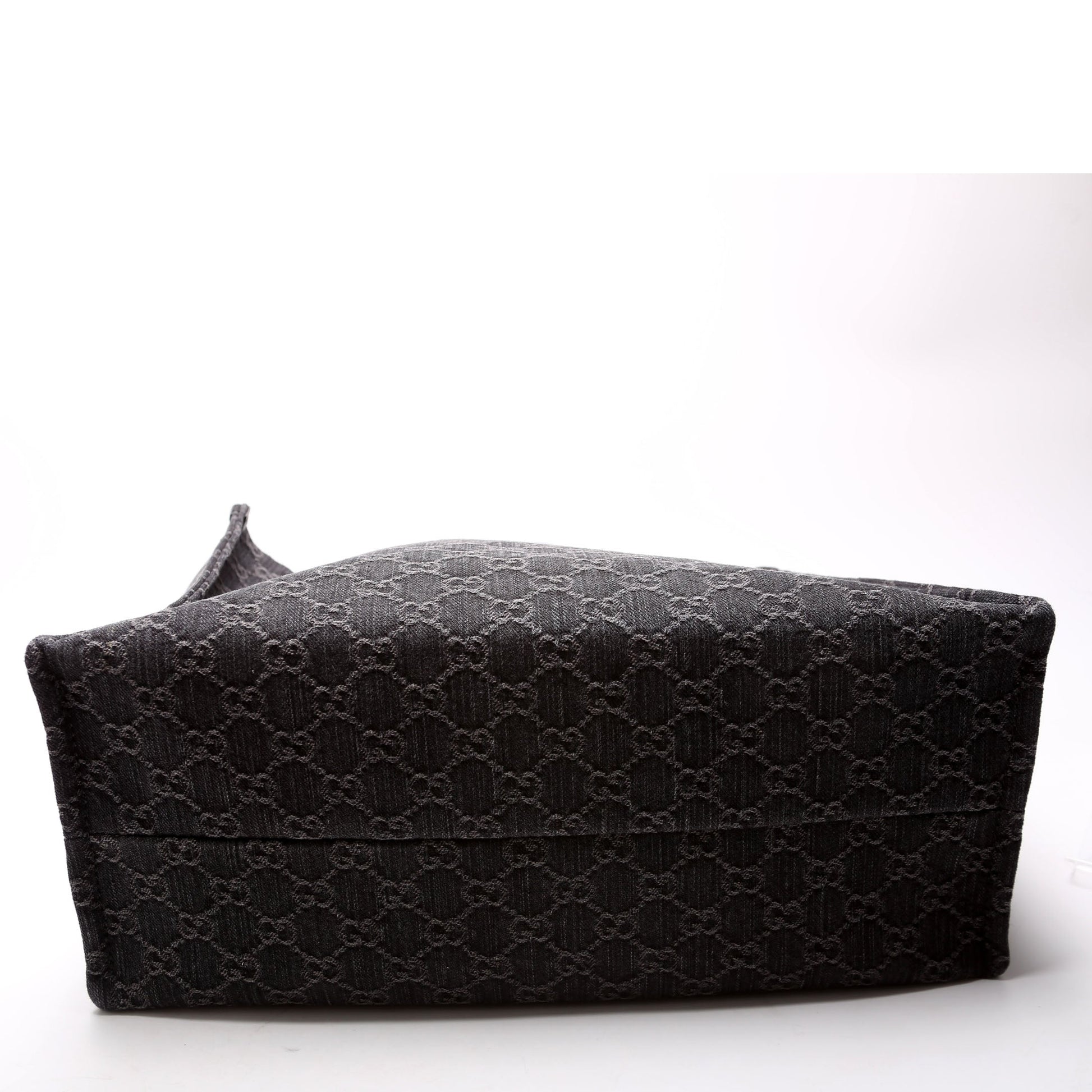 Gucci 772176 Summer Tote Large Denim Black Bag