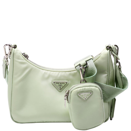 Prada Saffiano Re-Edition 2005 Green Bag