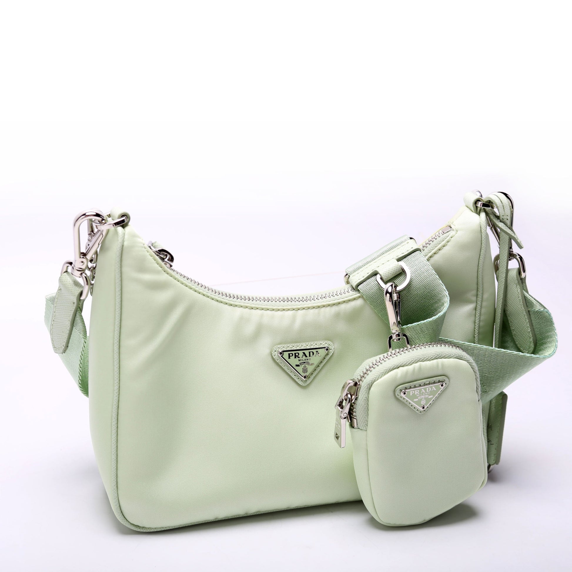 Prada Saffiano Re-Edition 2005 Green Bag