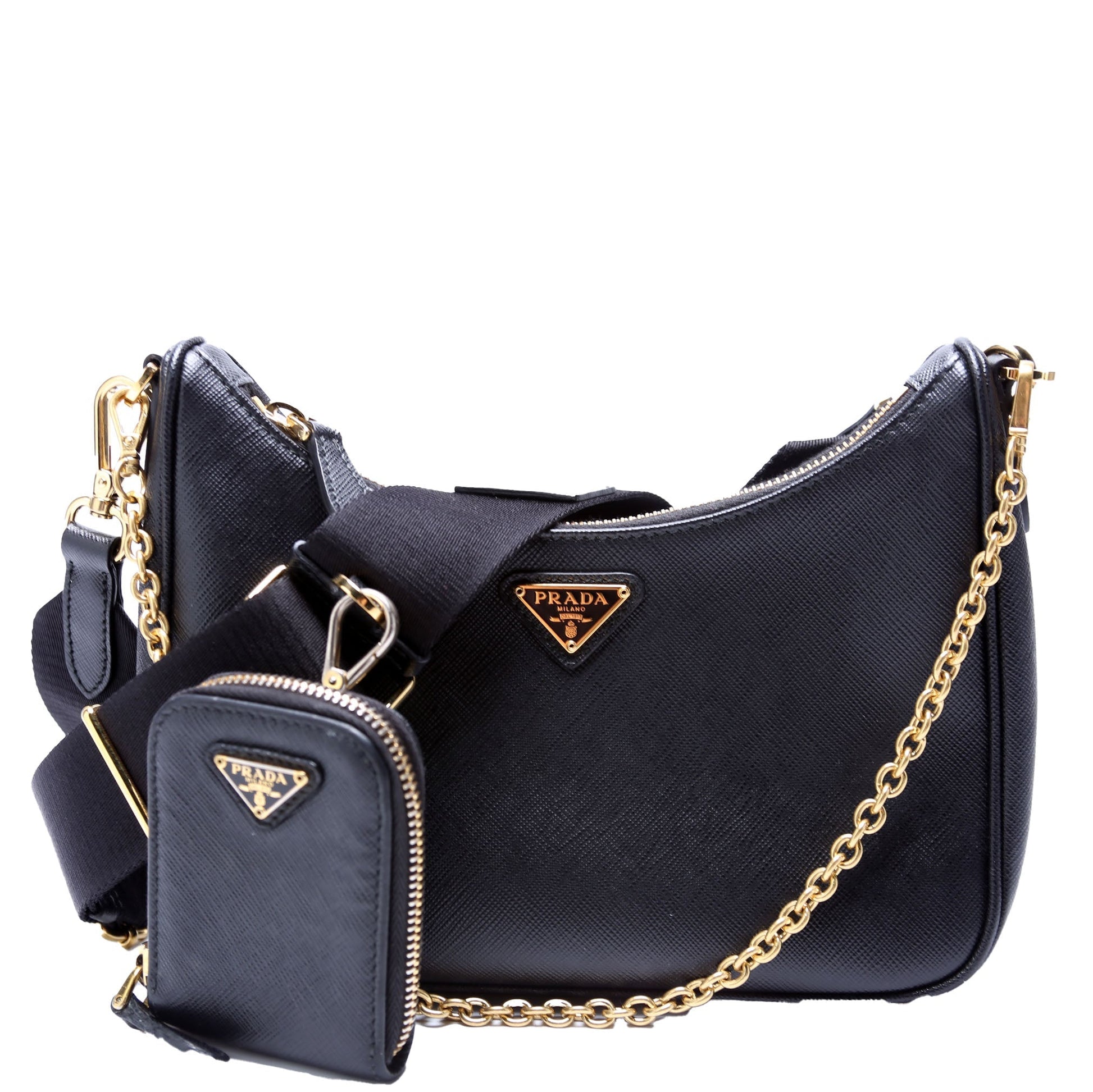 Prada Saffiano Re-Edition 2005 Black Bag