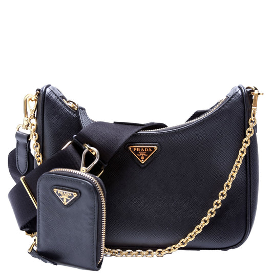 Prada Saffiano Re-Edition 2005 Black Bag