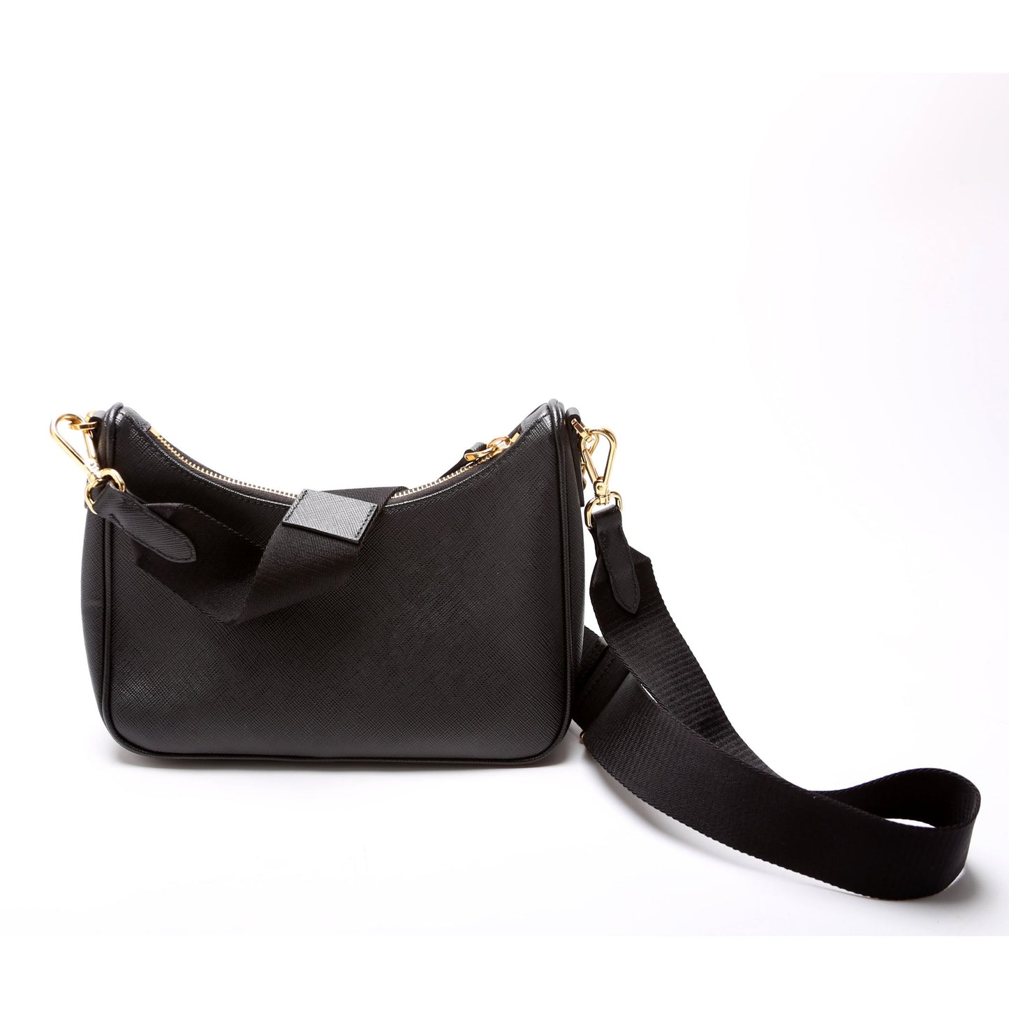 Prada Saffiano Re-Edition 2005 Black Bag - Style 2