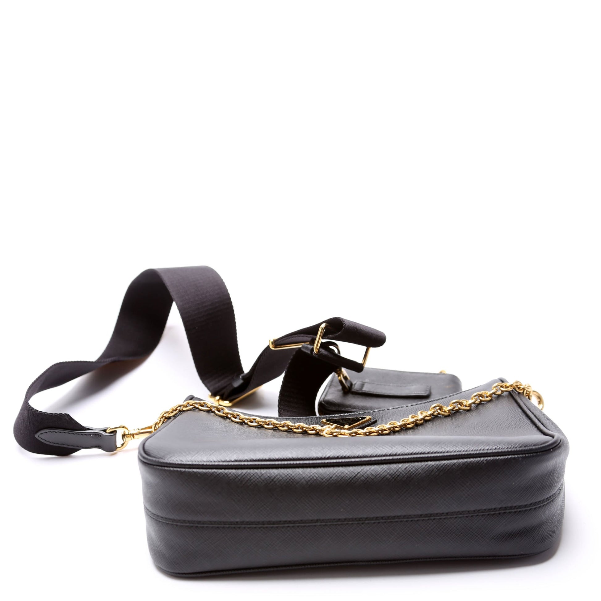 Prada Saffiano Re-Edition 2005 Black Bag - Style 2