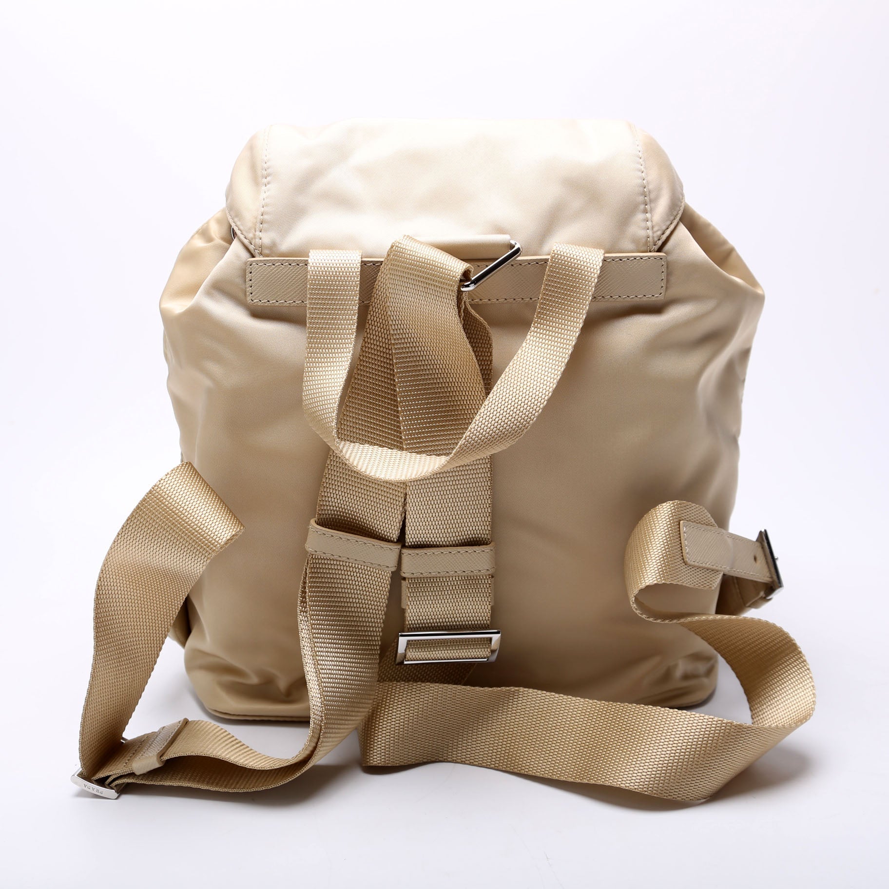 Prada 1BZ677 Re-Nylon Backpack Small Tan Bag