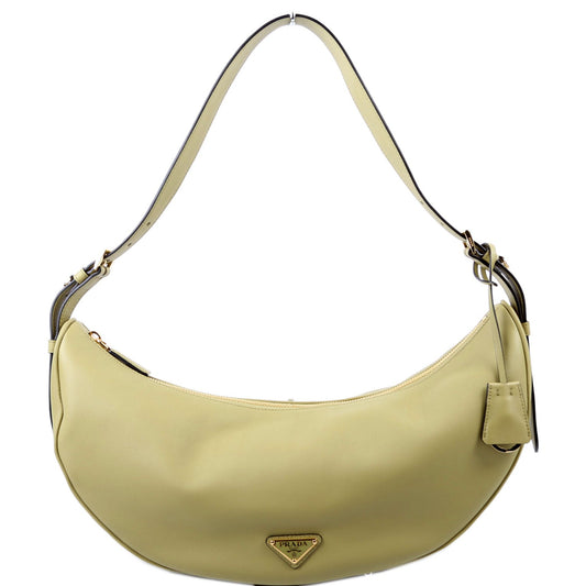 Prada 1BC255 Demi-Lune Calfskin Shoulder Large Bag