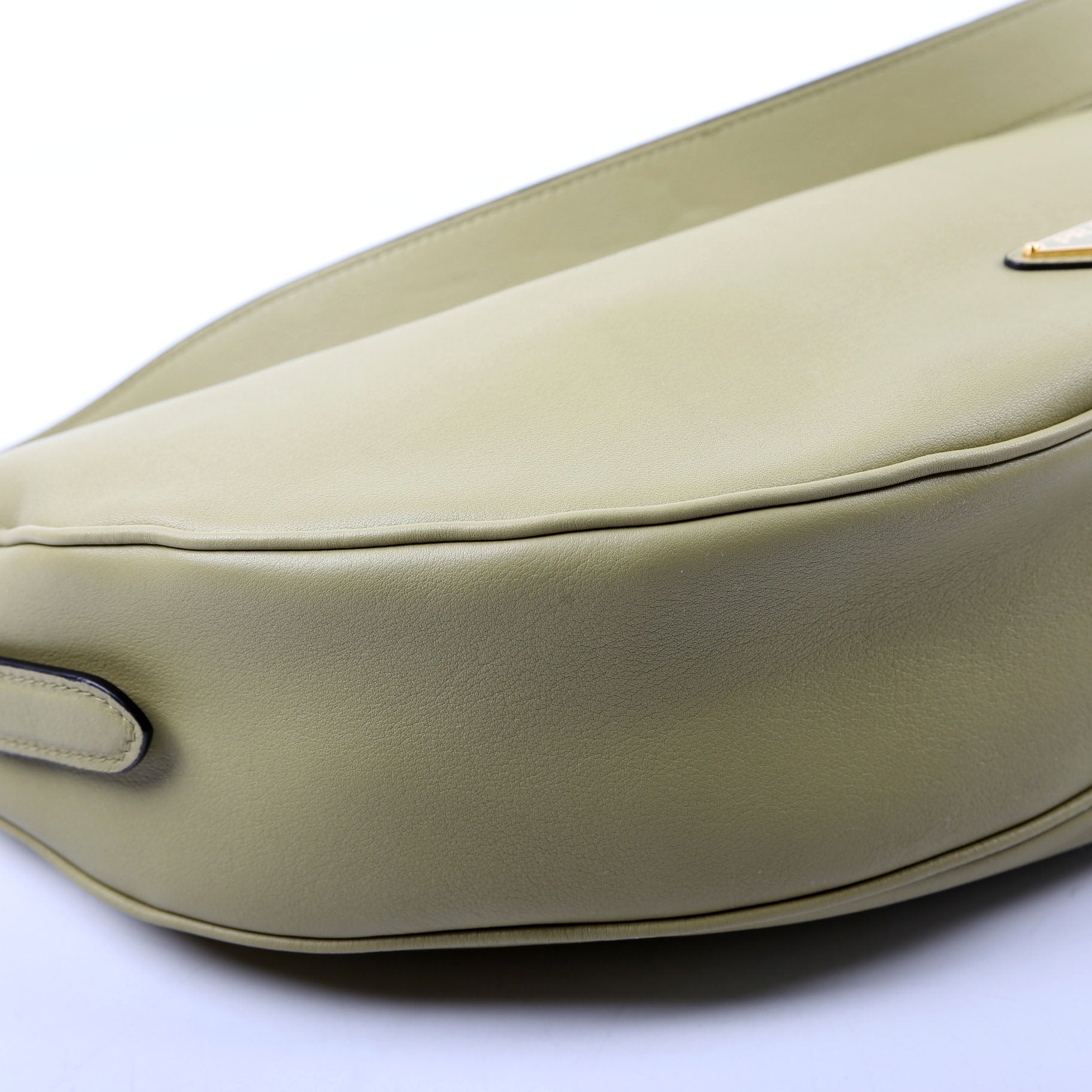 Prada 1BC255 Demi-Lune Calfskin Shoulder Large Bag