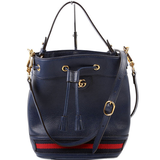 Gucci 610846 Ophidia Bucket Navy Bag