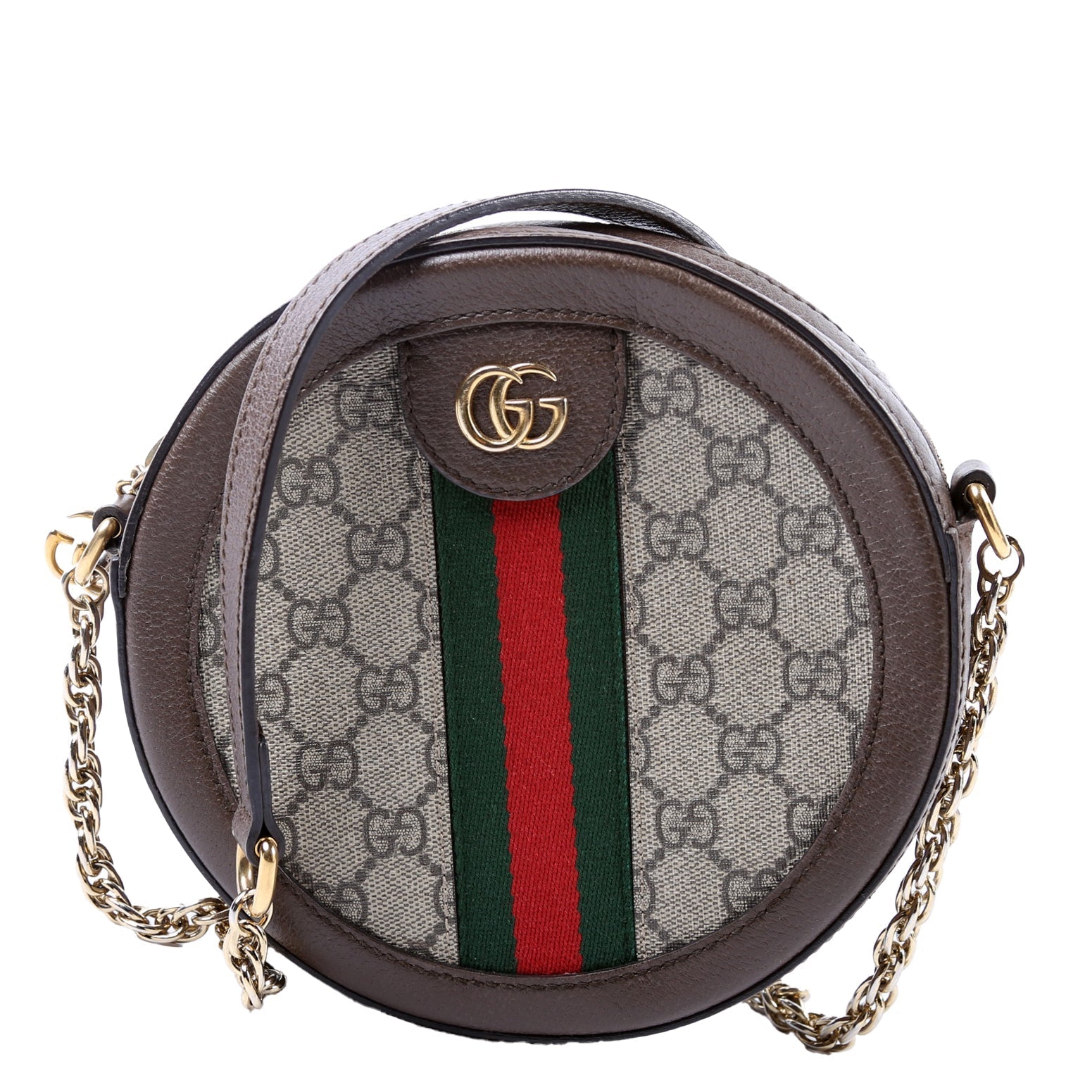 Gucci ON HOLD 550618 Ophidia GG Supreme Round Small Crossbody Bag