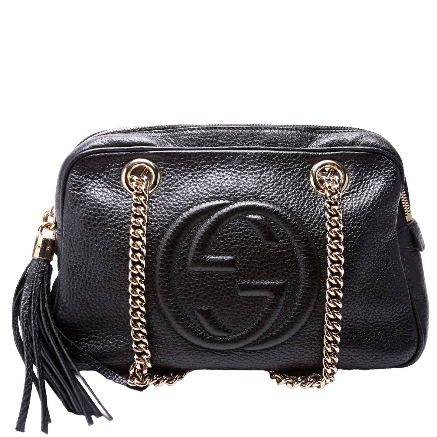 Gucci 308983 Soho Chain Shoulder Black Bag