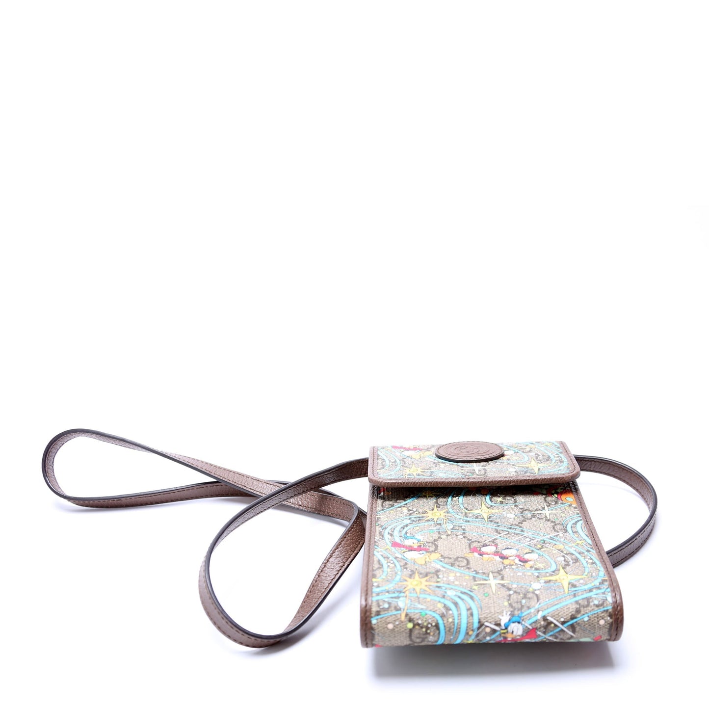 Gucci 647927 X Disney GG Supreme Donald Duck Mini Crossbody Bag