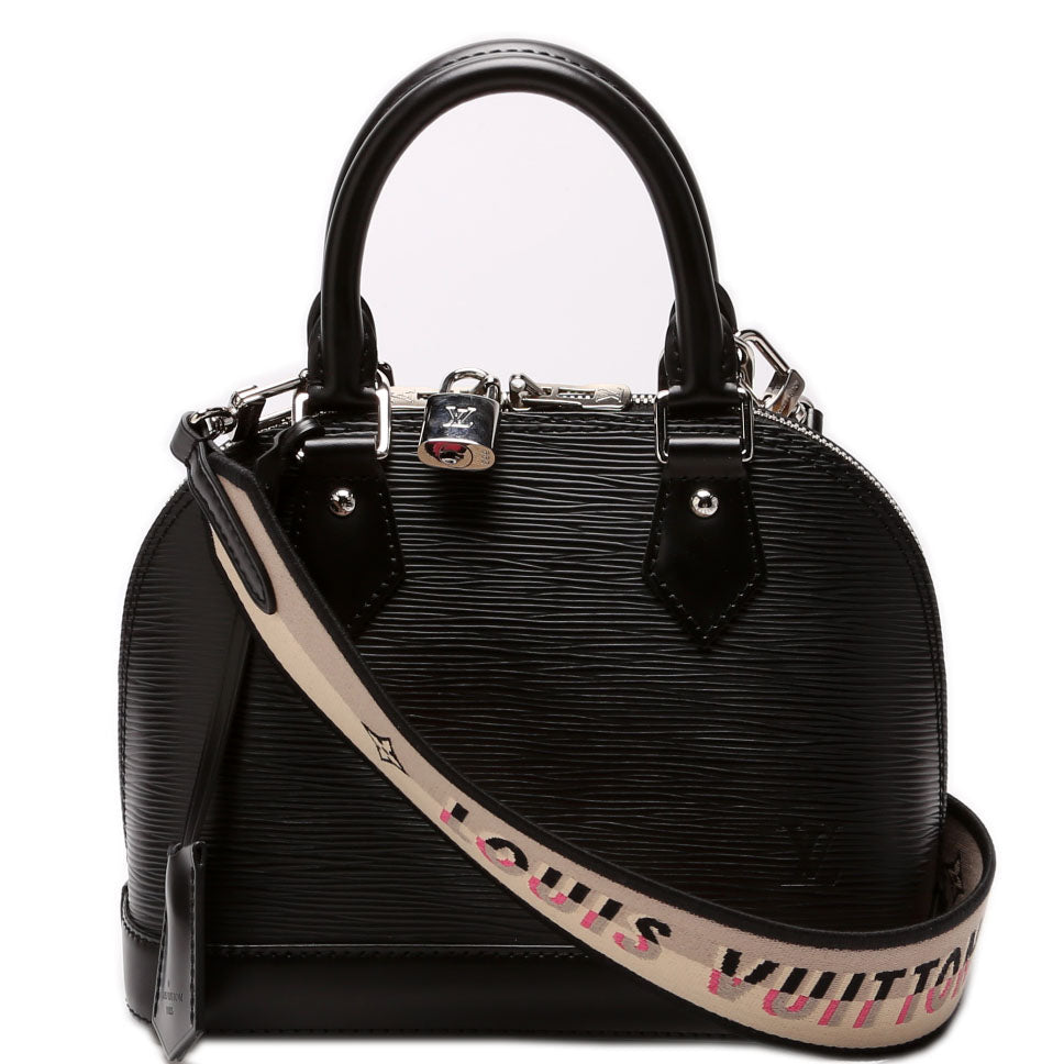 Louis Vuitton Alma BB Epi With Strap Black