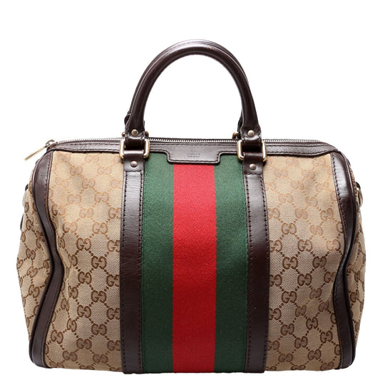 Gucci 247205 Boston Canvas Bag