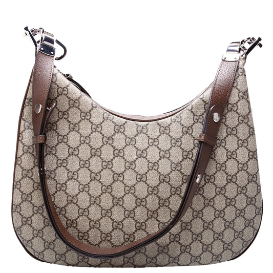 Gucci 702823 Attache GG Supreme Shoulder Medium Bag