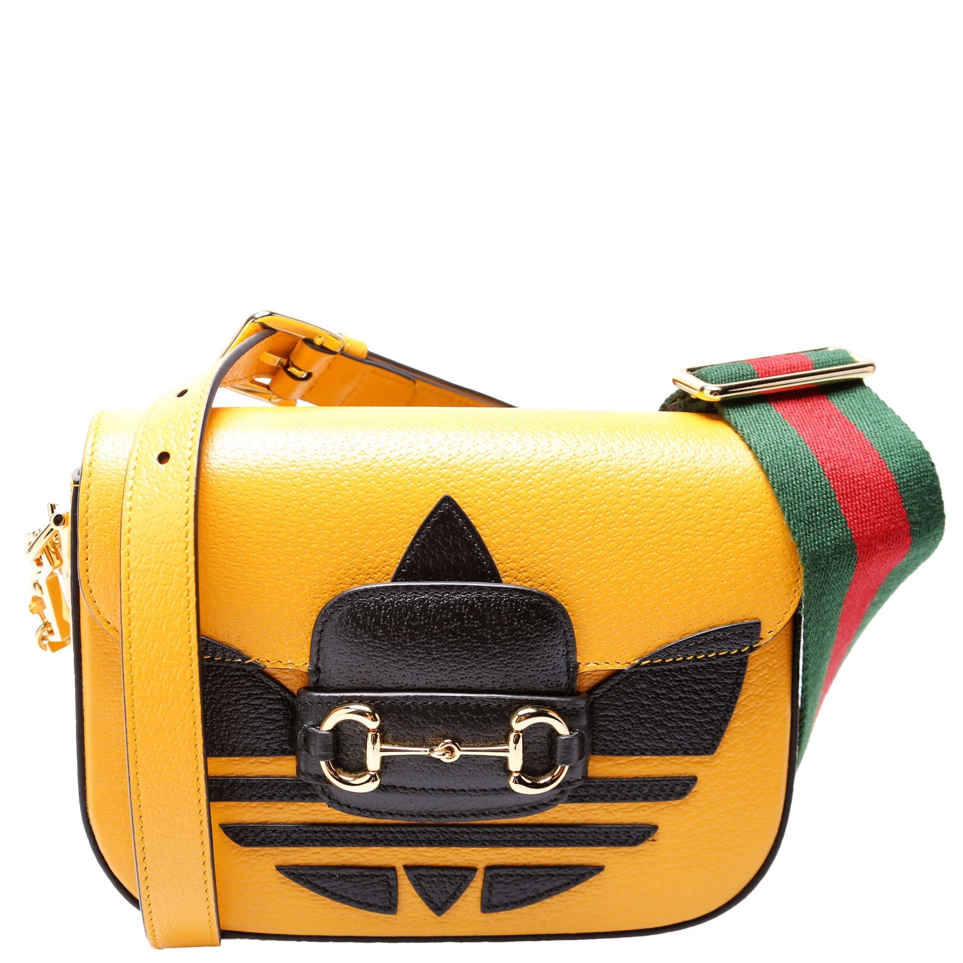 Gucci 658574 Adidas 1955 Horsebit Mini Yellow Bag
