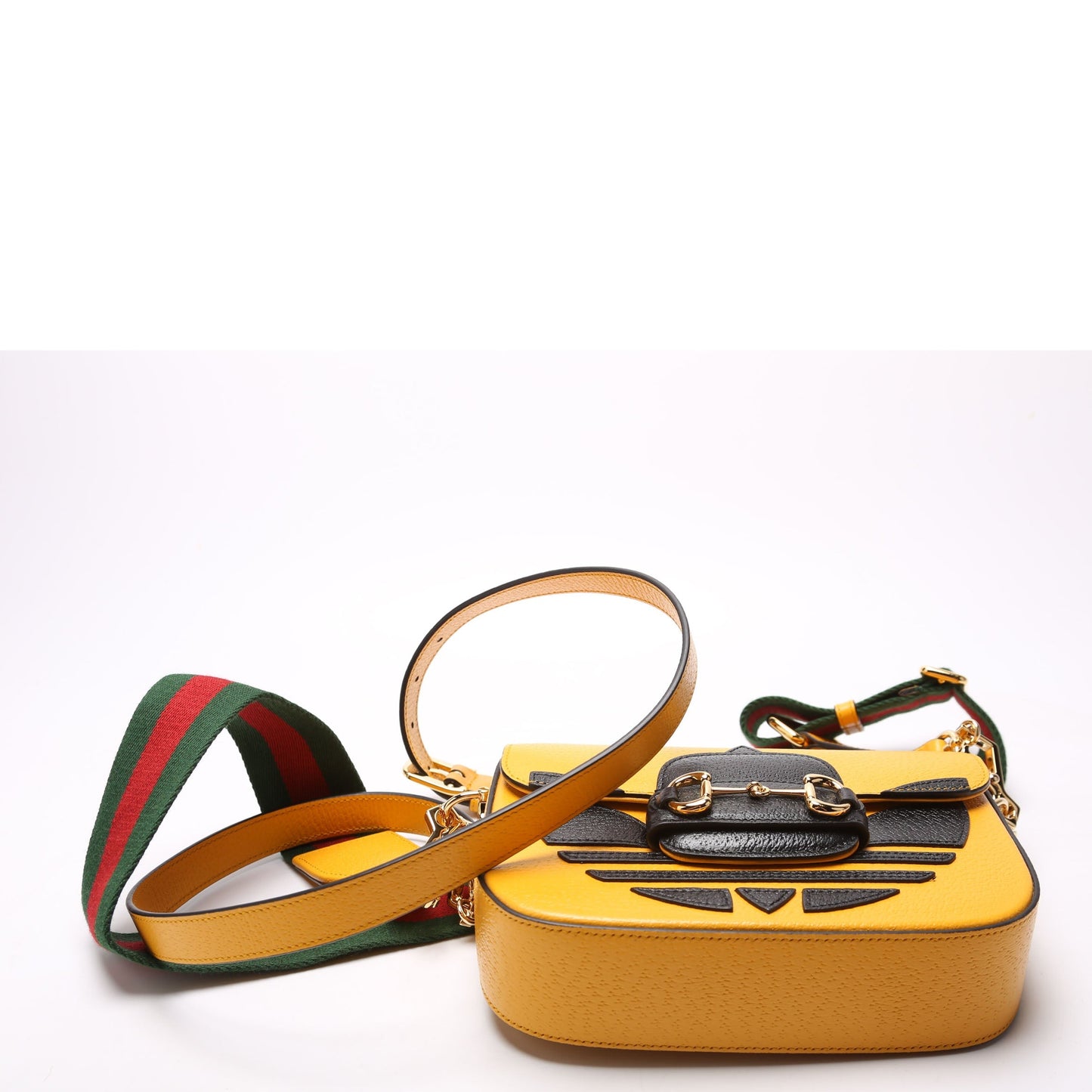Gucci 658574 Adidas 1955 Horsebit Mini Yellow Bag