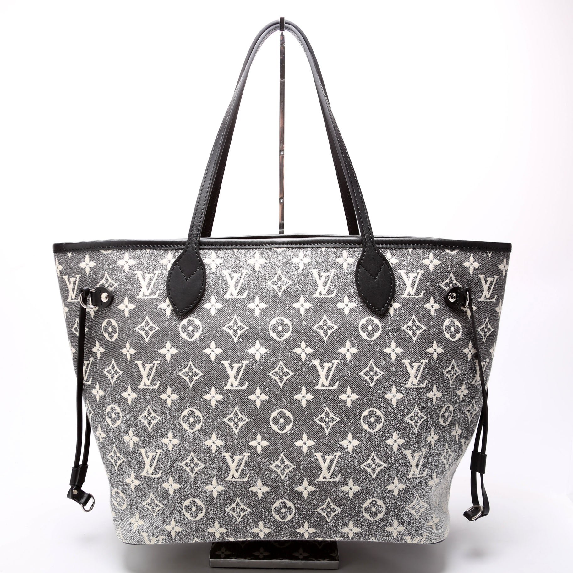 Louis Vuitton Neverfull W/Wallet MM Monogram Denim Jacquard
