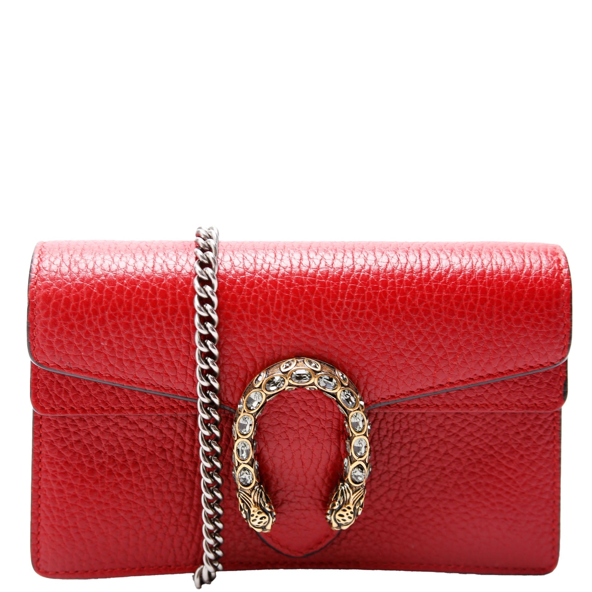Gucci 476432 Dioysus Leather Super Mini Red Bag