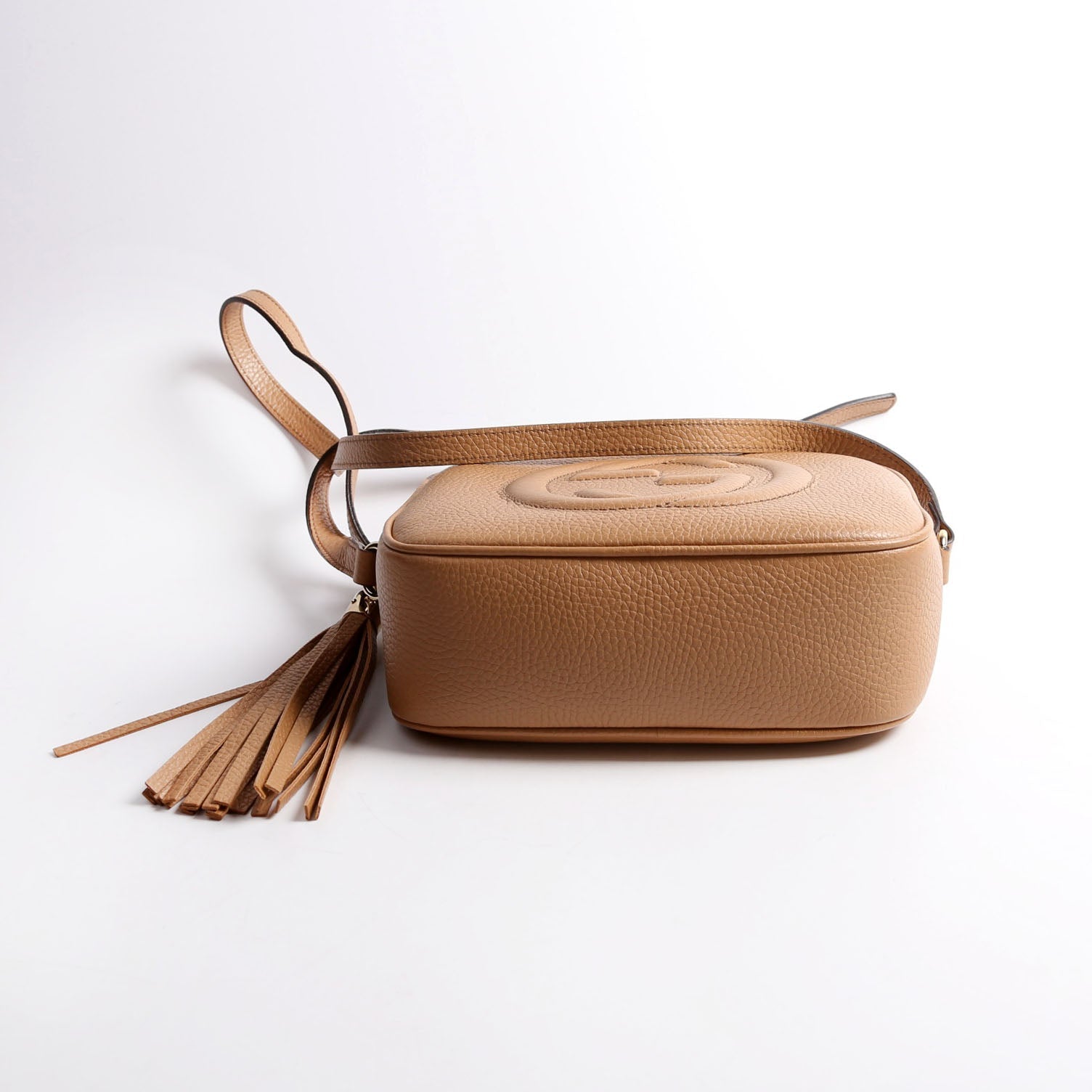 Gucci 308364 Soho Disco Crossbody Tan Bag