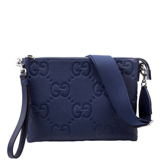 Gucci 696009 Jumbo GG Messenger Blue Bag