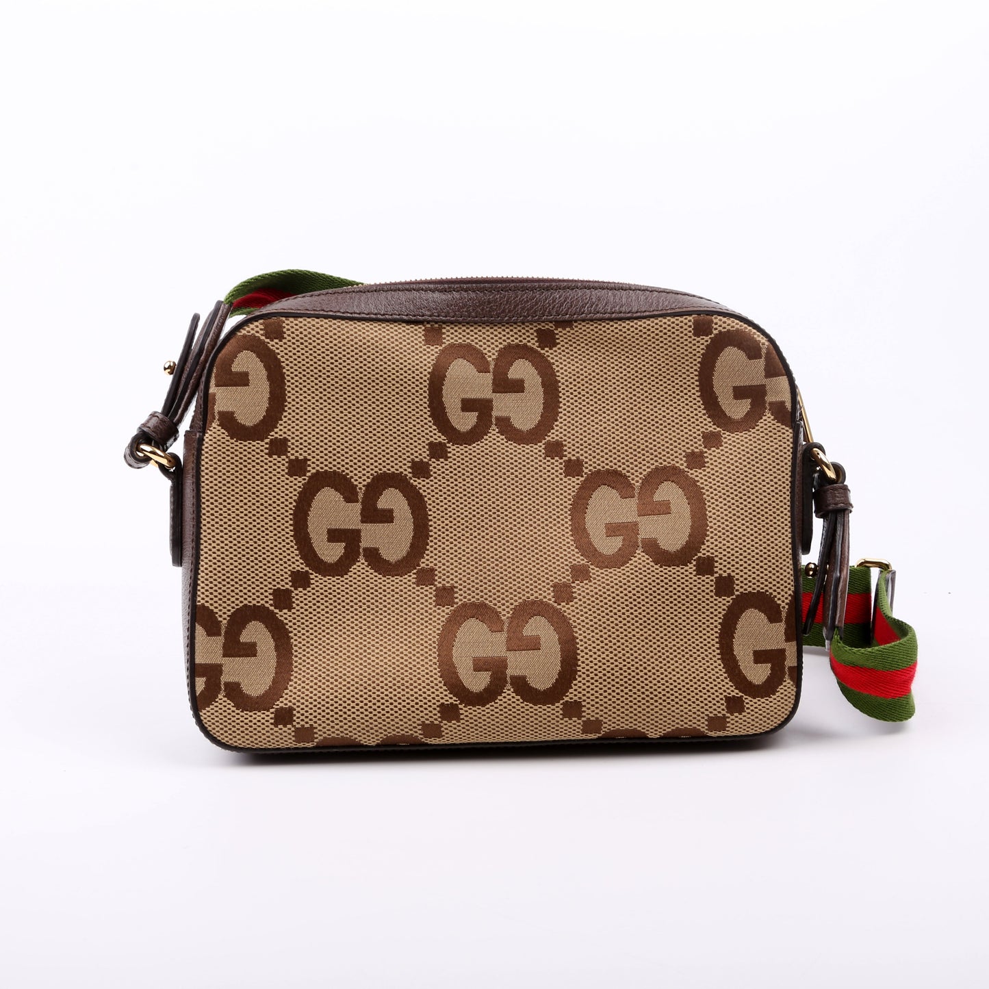 Gucci 675891 Jumbo GG Canvas Messenger Bag