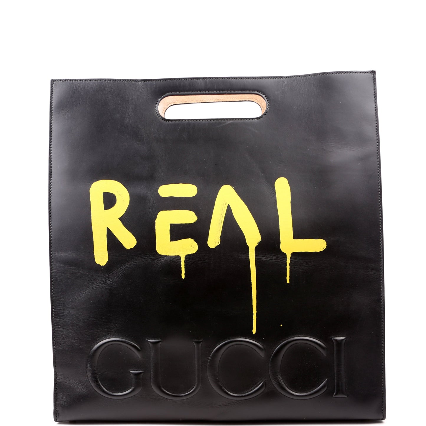 Gucci 415883 Ghost Real Large Tote Black Bag