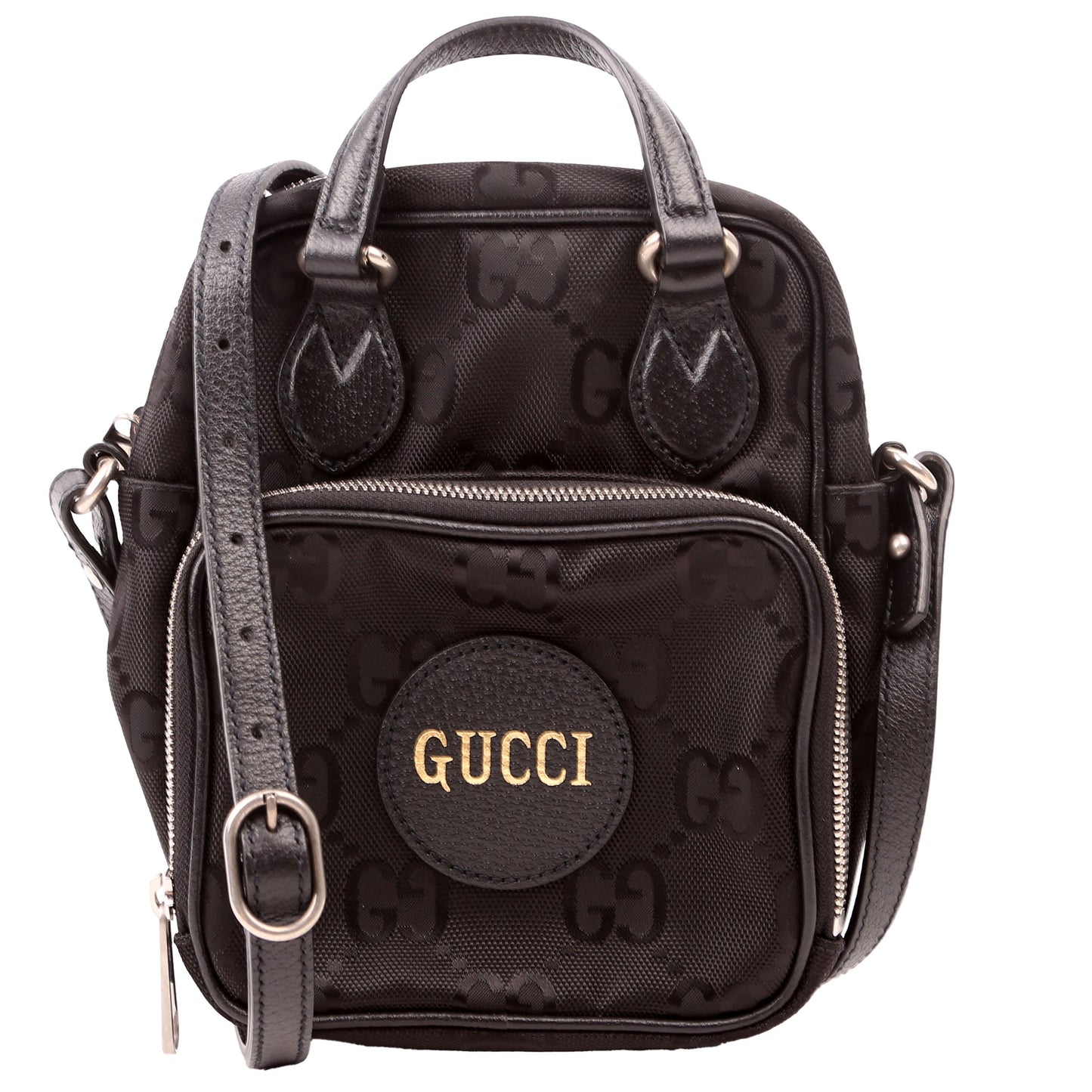 Gucci 625850 GG Nylon Off the Grid Shoulder Black Bag
