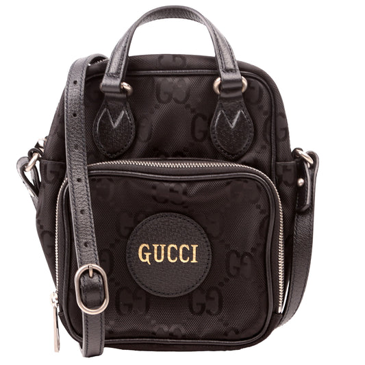 Gucci 625850 GG Nylon Off the Grid Shoulder Black Bag
