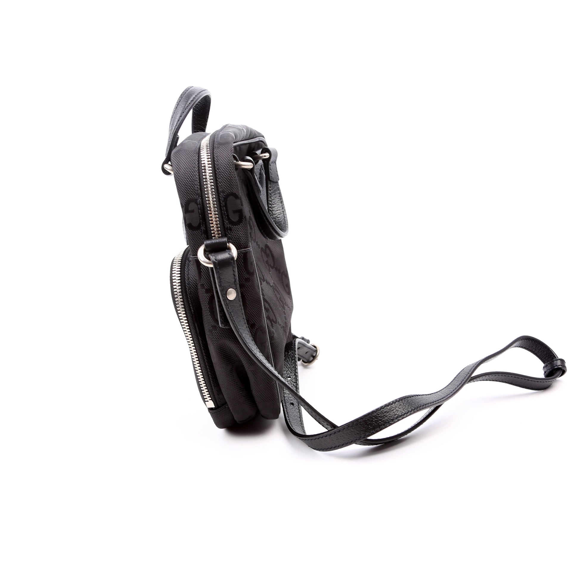 Gucci 625850 GG Nylon Off the Grid Shoulder Black Bag