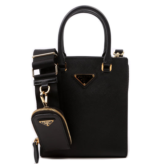 Prada Saffiano Small HandBlack Bag