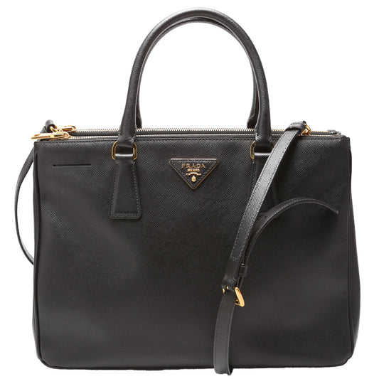 Prada Saffiano Galleria Large Black Bag