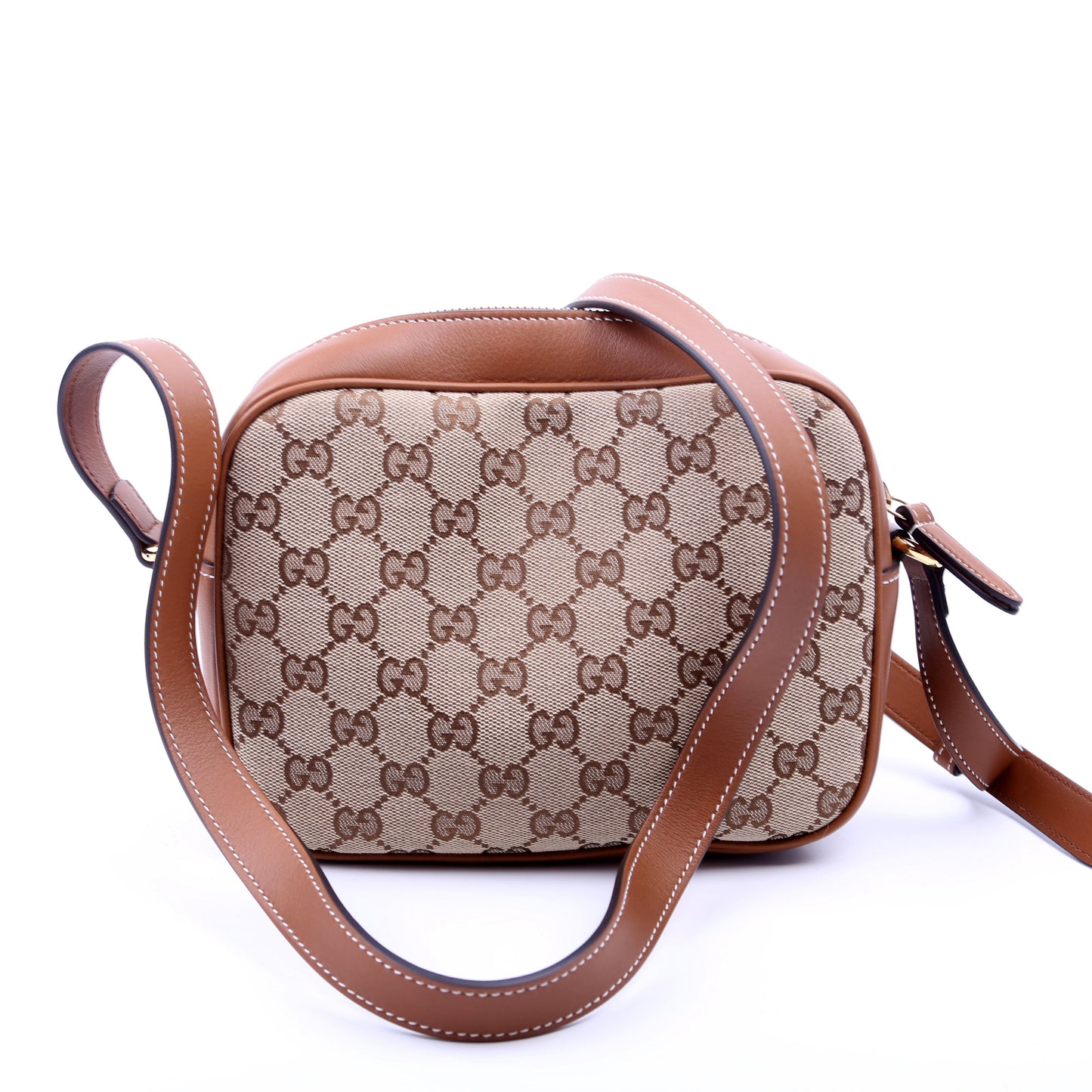 Gucci 820429 Blondie GG Canvas Small Shoulder Brown Bag
