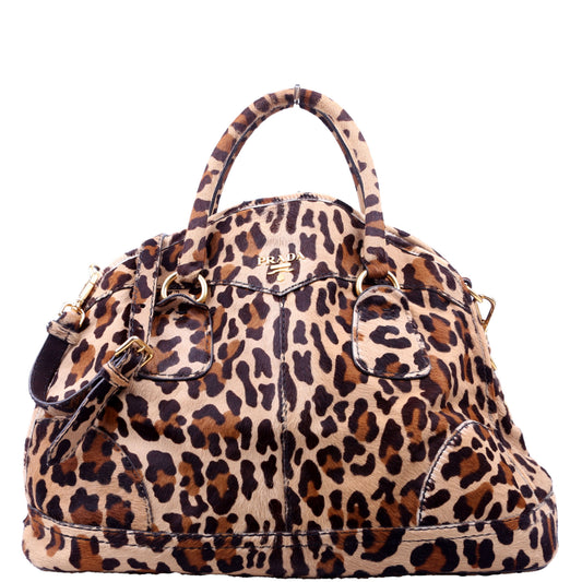 Prada Cavallino Pony Hair Bowler 2Way Bag