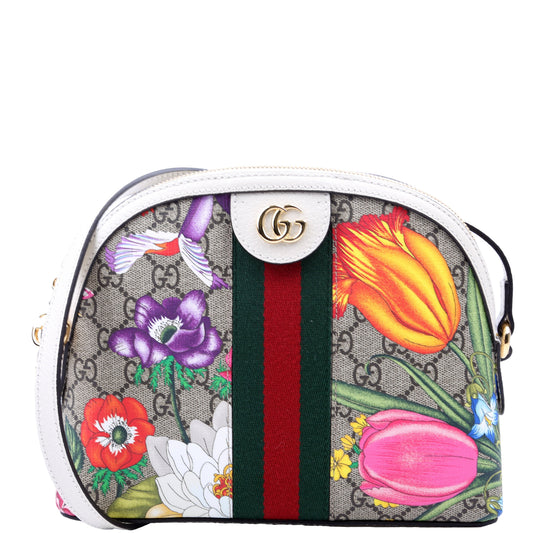 Gucci Ophidia GG Flora Small Crossbody Bag