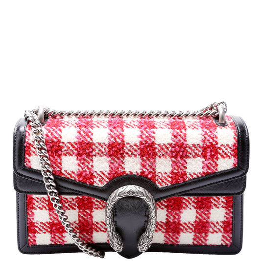 Gucci 400249 Dionysus Tweed Check Shoulder Small Bag