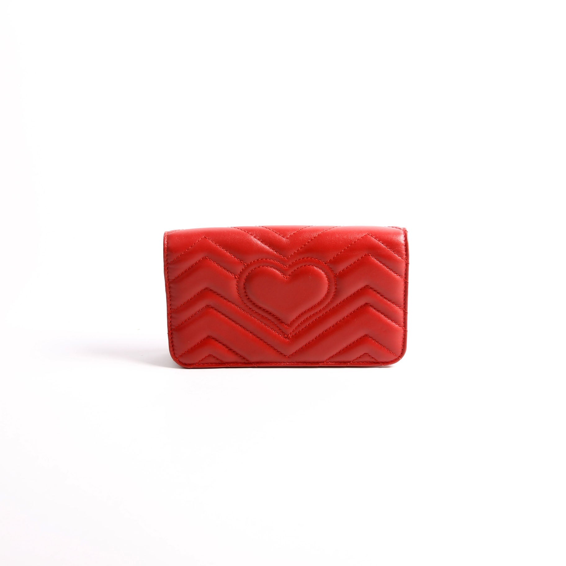 Gucci 488426 GG Marmont Mini Red Bag