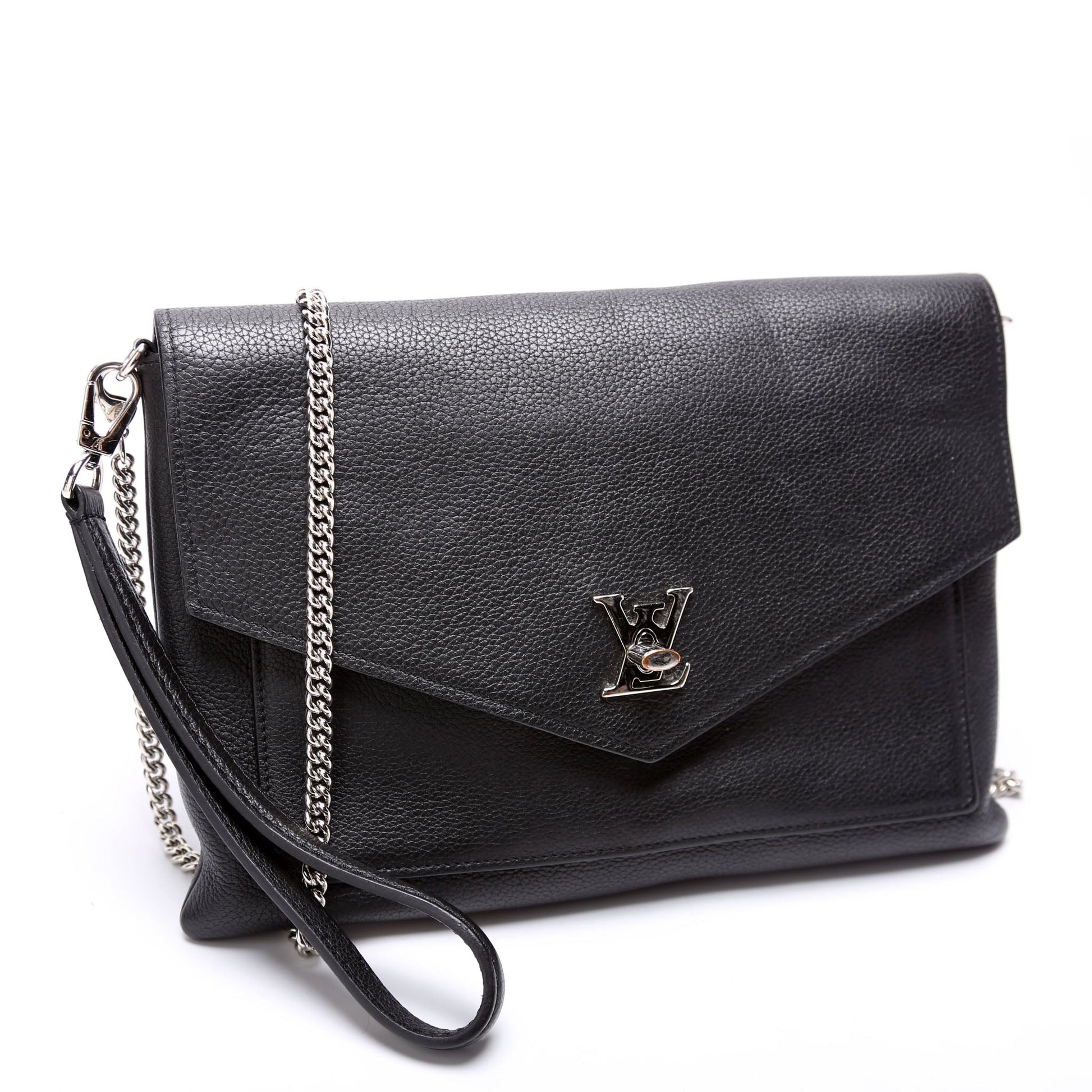 Louis Vuitton Mylockme Pochette Chain/Wrist Black